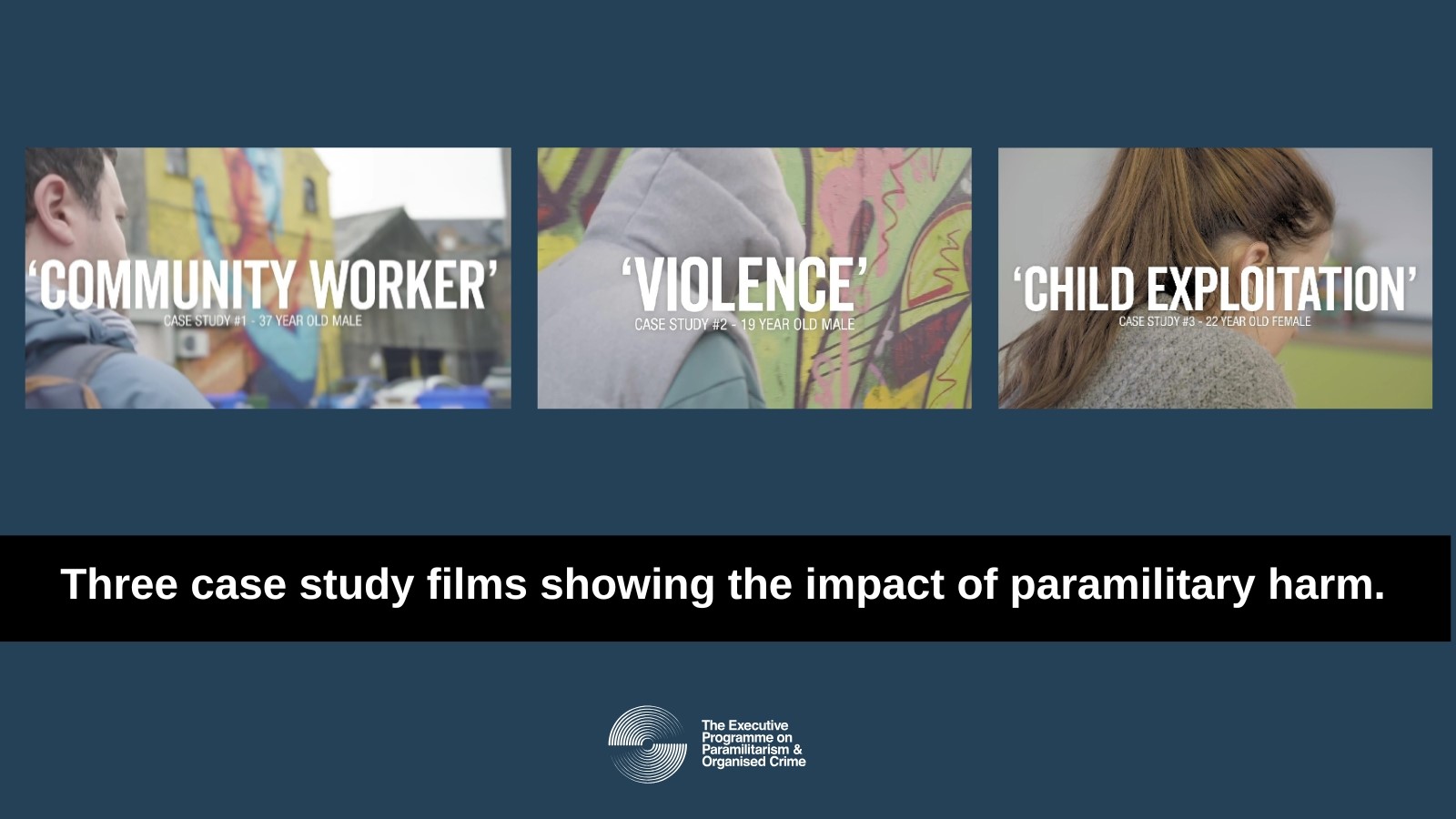 Three case study films showing the impact of paramilitary harm